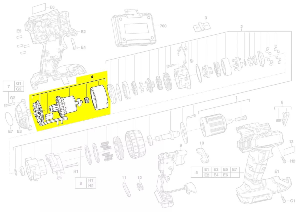 Moteur réf. 4931435123 AEG